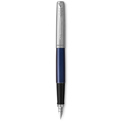 Parker Jotter Fountain Pen | Royal Blue | Medium Nib with Blue Ink | Gift Box
