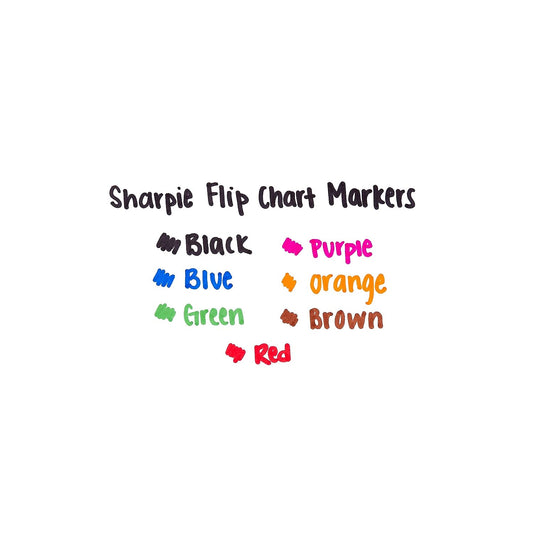 Sharpie 22478 Flip Chart Markers Bullet Tip Eight Colors 8/Set