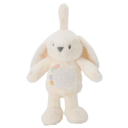 Linzy 10" Bunny Stroller Toy – Soft Bunny Plush Baby Toy with LED Night Light & Lullaby Music, Birthday Christmas for Newborns Toddlers Kids