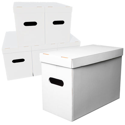 NUMINA Comic Book Boxes – 6 Pack Short Boxes | Fits 150–175 Comics | Comic Book Storage Organizer for Silver & Current Age | Durable Stackable Cardboard Box