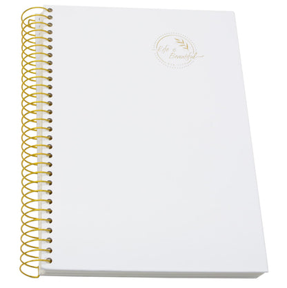 Yansanido Large Spiral Notebook, 5 Pcs B5 Thick Paper Hardcover 7mm College Ruled 5 Colors 150 Sheets -300 Pages Journals for Study, Work, Travel and Notes (5 Color)