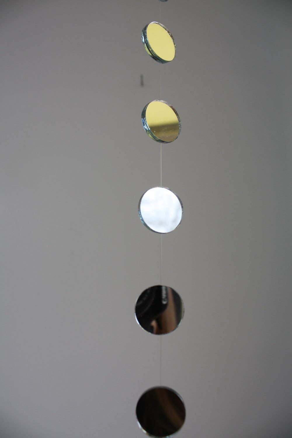 Mirror Garland Strand, 1 x 48 Inches, Real Mirror Sun Catcher Mobile