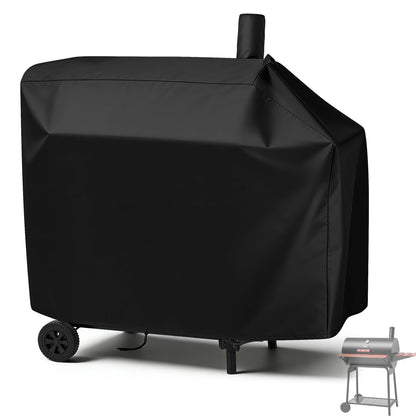 Andacar Charcoal Grill Cover for CC1830V 30 Charcoal Grill, Smoker Grill Cover for Outdoor Grill Waterproof BBQ Grill Cover - 44" L×29" W×45" H, Black