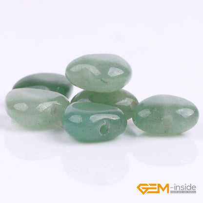 GEM-Inside 10mm Heart Charms Natural Green Aventurine Jade Stone Beads for Jewelry Making Full 15" Strand Power Energy Healing Chakra Stone Beads