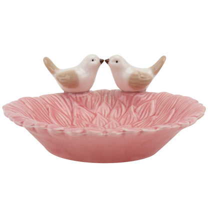 HEALLILY Nordic Style Jewelry Storage Tray 5.03X5.03X2.16In Ceramic Organizer for Rings Earrings Bracelets Home Dressing Table and Store Display