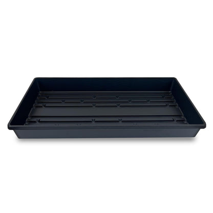 Living Whole Foods 5 Pack of Durable Black Plastic Growing Trays (Without Drain Holes) 21" X 11" X 2" - Flowers, Seedlings, Plants, Wheatgrass, Microgreens & More