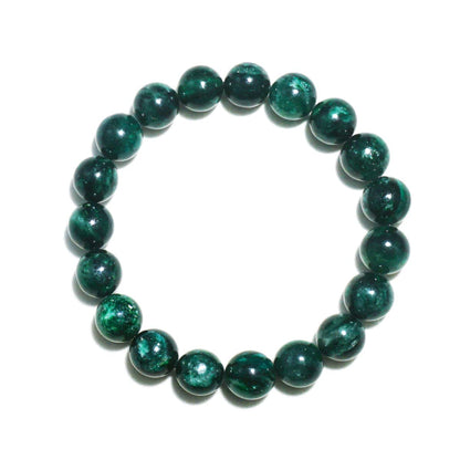 TaHLga 10MM Emerald Bracelet for Unisex | Fits for about 7.5" Wrist | Birthstone of May | Heart Chakra Green Crysta| Spritual Healing Valentines Gift for Friends and Familys on any Festival