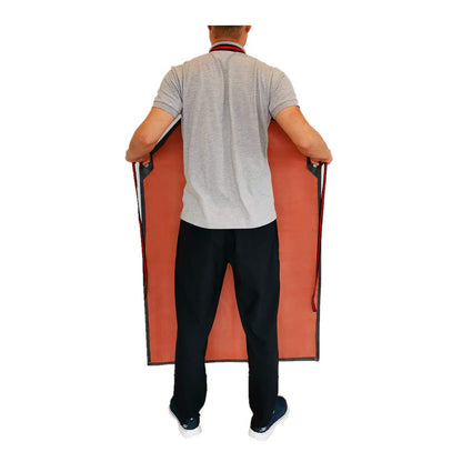 TonLing Thick Rubber Apron, 47.2 x 33.5 Inch Waterproof, Long Chemical Resistant, Adjustable for Dishwashing, Cleaning Fish, Gardening, Lab Work, Butcher and Dog Grooming, Grey