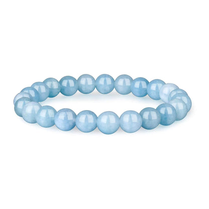 Crystal Vibe Natural Aquamarine Bracelet - Bring Positive Energy - Healing Stone Aquamarine Crystal Bracelet for Everlasting Joy