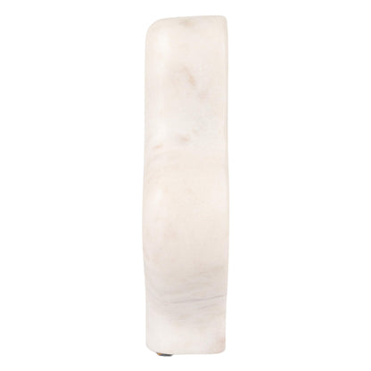 Decorative Abstract Marble Sculptures, Set of 2 Styles, White