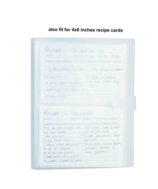 YOAVIP 4x6 Index Cards Clear Plastic Holder Organizer Pouches Book Binder 40 Page Hold 160 Cards 2 Pack