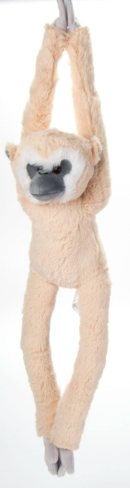 The Petting Zoo Hanging White-Handed Gibbon Monkey Stuffed Animal Plushie, Gifts for Kids, Wildlife Animals, Monkey Plush Toy 20 Inches