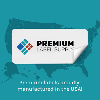 Premium Label Supply White Sticker FBA Labels – 4" x 3.33" – Laser/Inkjet Compatible – (6 per Sheet), 25 Sheets - 150 Total Adhesive Labels