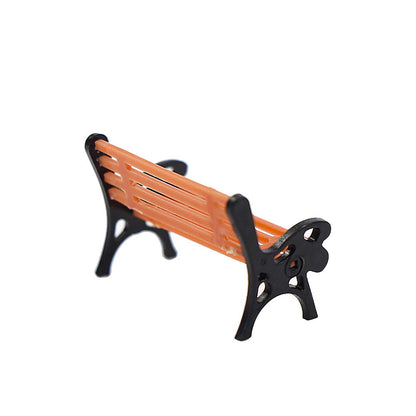 YZ87 10pcs Park Benches Model Train HO TT 1:87 Bench Chair Settee Railway Layout New