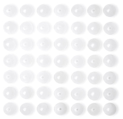 QINJIEJIE 100PCS White Jade Beads 8mm Natural Stone Beads Round Loose Gemstone Bead for Bracelet Beading Crystal Jewelry Making DIY Necklace Earrings 0.32"