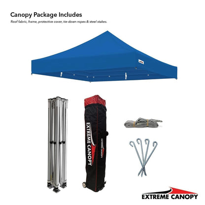 Extreme Canopy Commercial Heavy Duty Aluminum Instant Popup Canopy Tent (Black, 13ft x 26ft)