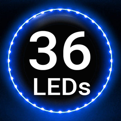 TOSY Flying Disc - 36 Monocolor LEDs, Super Bright, Smart Modes, Easter Basket Stuffers Gift, Camping Toy for Kid/Teen/Adult, Auto Light Up, Rechargeable, Waterproof, 175g