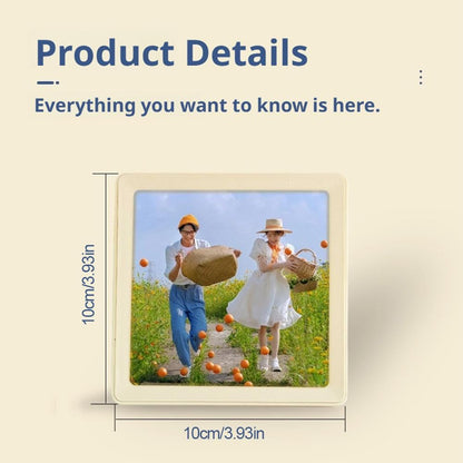 Picture Frame with Sound,Personalized Wireless Tabletop & Wall Mount Sound Photo Frame,Back Magnetic Design,with Recording Function,for Living Room,Bedroom,Office,Unique Gifts for Famiy & Friends