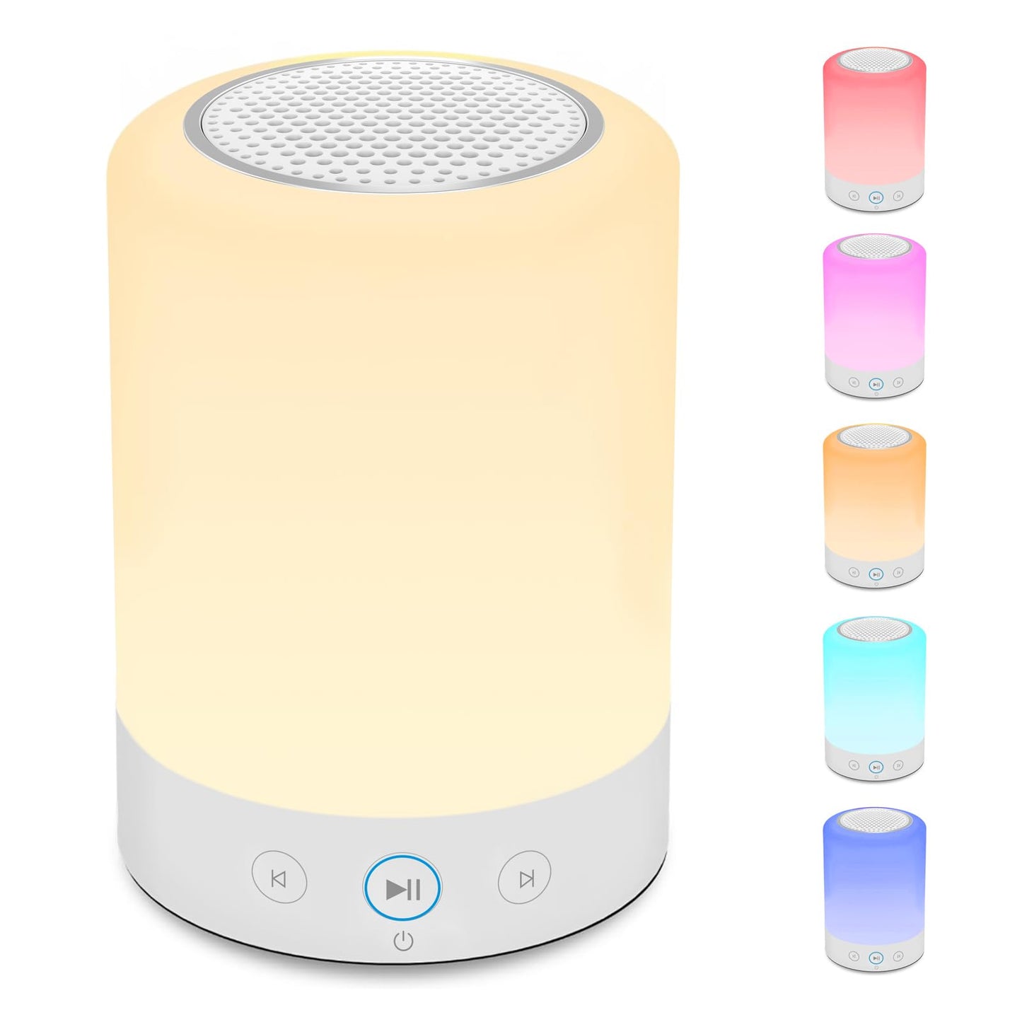 Night Lights, White Noise Machine – 20 Non-Looping Sleep Sounds, Rechargeable Battery, Touch Control, 6 Timers & Memory Function | Portable Sound Machine for Baby, Adults, Nursery, Travel