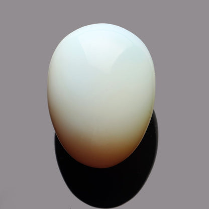 Opal Opalite 40 * 30mm Eggs with Wood Stand Stone Carved Natural Gemstone Bell Chakra Healing Crystal Reiki Crafts