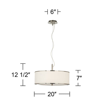 Giclee Glow Terrazzo 20" Wide Pendant Light with Print Shade