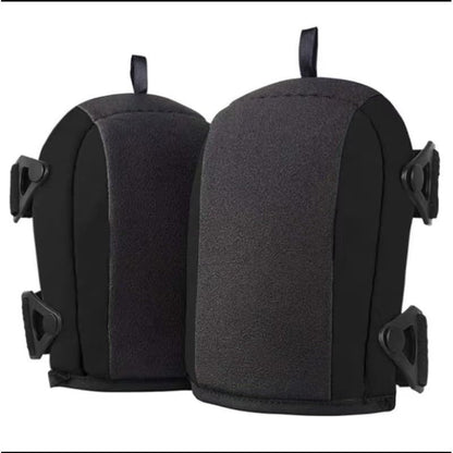 Lightweight Work Knee Pads for Men and Women with EVA Foam Padding, Adjustable Straps and Easy-Fix Clips — Perfect for Gardening, Light Construction and Comfort Work (Black)