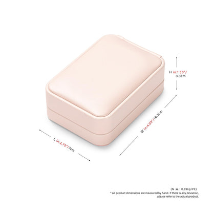 Papten PU Leather Necklace Gift Box Velvet Interior Jewelry Gift Box Necklace Bracelet Chain Case for Wedding Birthday Mother's Day,Valentine's Day (Pink)