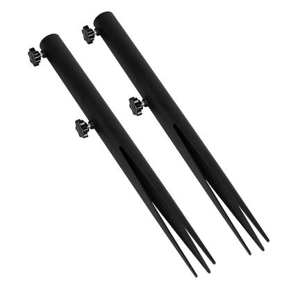 KSWLOR Flag Pole Ground Stake, Heavy Duty Flag Pole Holder, Outdoor Light Stakes for Torch Stand, Ground Outdoor Banner Stakes Fits Poles with 1 Inch, for Garden Lawn