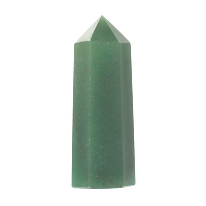 Large Green Aventurine Crystal Tower Healing Crystal Wand For Spiritual Use Hexagonal Point Reiki Chakra Gemstone Home Office Decor