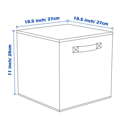 ShellKingdom Storage Bins, Foldable Fabric Storage Cubes And Cloth Storage Organizer Drawer For Closet And Toys Storage, 6 Pack (Rainbow)