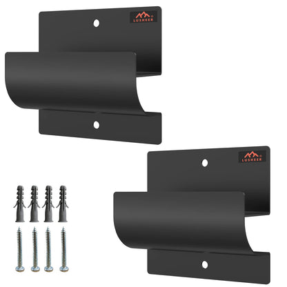 Lusheer Ladder Hooks for Garage Wall,Ladder Hanger for Garage Wall,Wall Mount Wheelbarrow Hanger, Patio Furniture, Chair & Ladder - Ladder Holder Wall Mount (2 Pack)