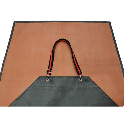 TonLing Thick Rubber Apron, 47.2 x 33.5 Inch Waterproof, Long Chemical Resistant, Adjustable for Dishwashing, Cleaning Fish, Gardening, Lab Work, Butcher and Dog Grooming, Grey