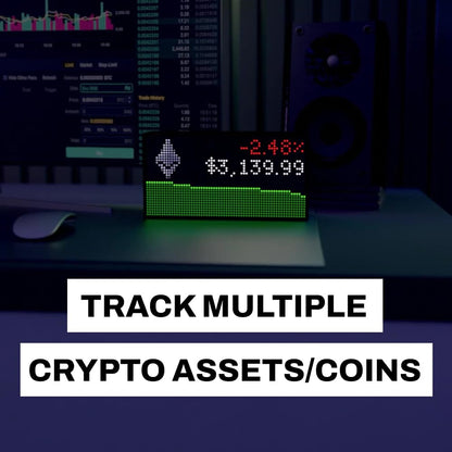 Solidpixels Tetra | Stocks & Crypto Ticker, Sports Scores, Weather, LED Display, Office Gift, Gift Room Decoration, Live Updates, animations