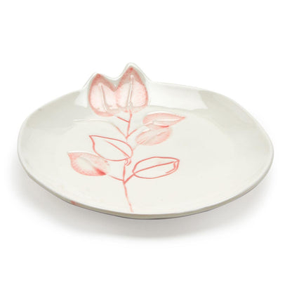 Two's Company Full On Color Set of 4 Hand-Painted Tidbit Plates in 4 Colors