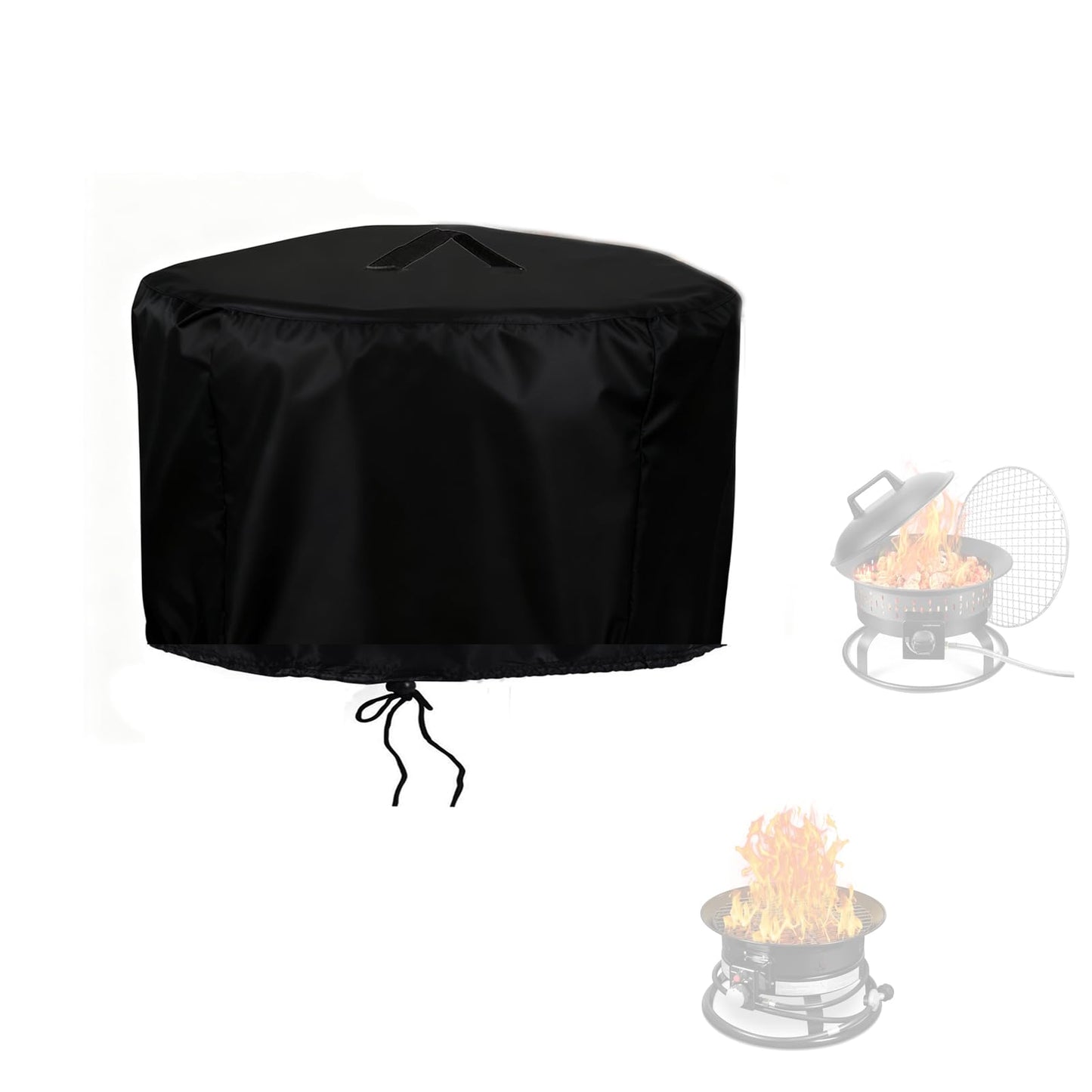 Aidetech Propane Fire Pit Covers 19-inch for Outland Living Portable Propane Fire Pit, Waterproof Firebowl Covers Outdoor Firepit Cover-19" D x 11" H