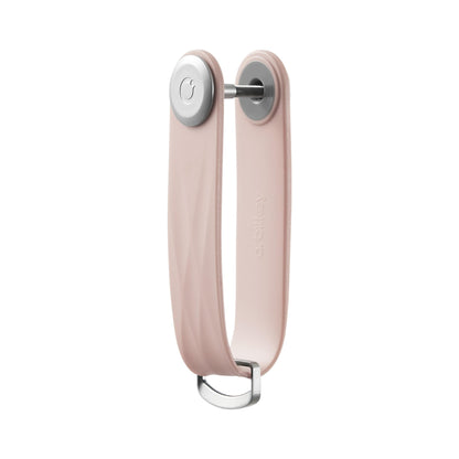 Orbitkey Active Key Organizer Lite – Durable Holder with Elastic Polymer Band, Carabiner Ring & Secure Locking Mechanism – Slim Pocket-Friendly Keychain for Everyday Carry & Travel (Dusty Pink)
