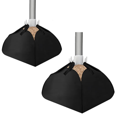 Dddzerong Parasol Base Counterweight - Parasol Fillable Counterweight Sandbag - Heavy Duty Beach Parasol Stand Sand Anchor for Outdoor Patio Garden Beach (2 set)