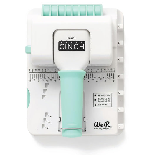 We R Memory Keepers Mini Cinch Bookbinding Machine - Small Craft Tool Compatible with Wire or Spiral Coils - Make Professional Books, Notebooks, Calendars, and Journals