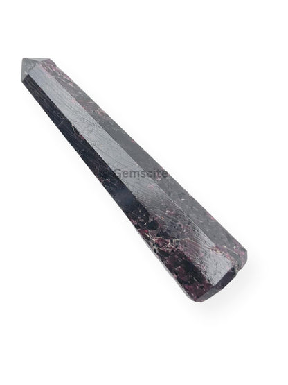 WholesaleGemShop 3 Inch Garnet Gemstones Obelisk Tower Jumbo Facet Aura Rock Crystal Natural Polished Earth Wand Spirit