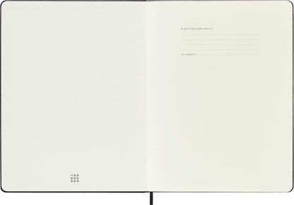 Moleskine Classic Notebook, Extra Large, Plain, Black, Hard Cover (7.5 x 10)