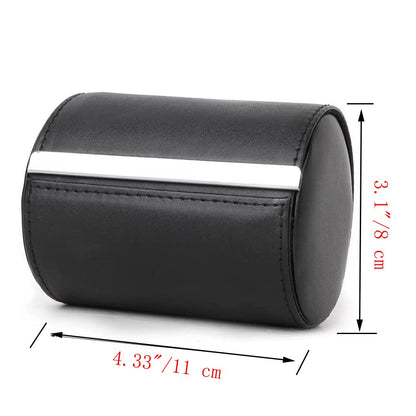 Fosinz Tie Box Travel Case Men's Necktie Gift Box Cylinder Shape Anti-Wrinkle Storage Business Gift Bow Tie Packaging
