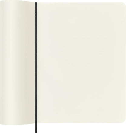 Moleskine Classic Notebook, Soft Cover, XL (7.5" x 9.5") Plain/Blank, Black, 192 Pages