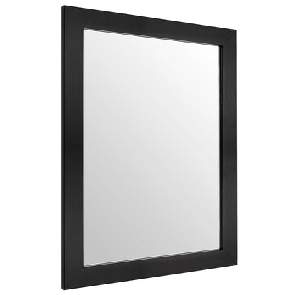 Ruomeng Wall Mirror Rectangle Decorative Mirror 12" x 16" for Entryway, Bedroom, Living Room, Black