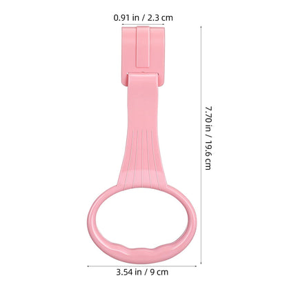 JECOMPRIS Pull up Rings 4 Pcs Set Toddler Handle Rings for Crib and Infant Walking Assistant Stand up Training Toy