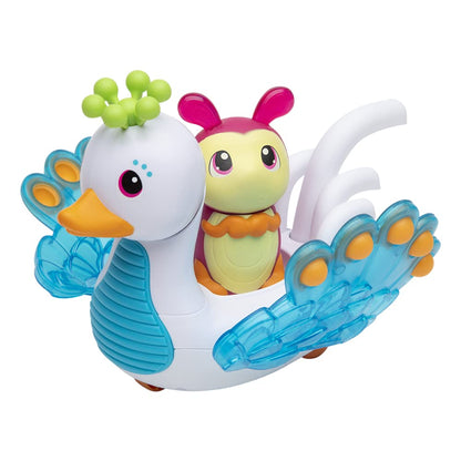 Playskool Glo Friends - Hugbug & Harmony Pop, Push & Roll! - Swan Vehicle - Glowing Bug - SEL Toy - Ages 2+