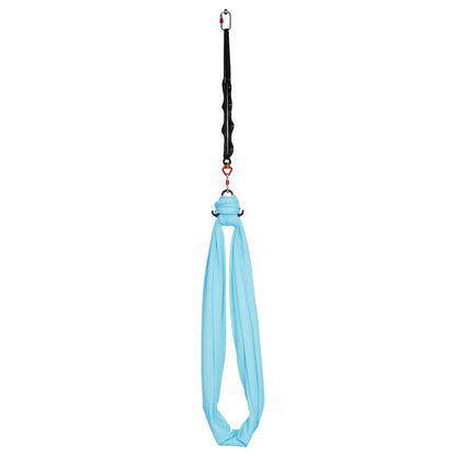 VEVOR Sensory Swing for Kids & Adults, Maximum 300 lbs Load Aerial Silk, Indoor & Outdoor Double Layer Therapy Cuddle Swing with 360° Swivel Hanger, Calming Compression Therapy Swing, Light Blue
