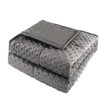 ALANSMA Reversible Weighted Blanket for All Season, Luxury Velvet, Warm and Cool, Adult Kids 5Lb Weighted Blanket, Enjoy Sleeping Anywhere(Grey,36"x48" 5lbs)