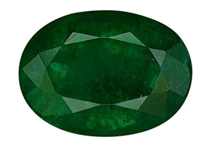 LMDPRAJAPATIS Natural Untreatet AA++ Quality Certified 8.25 Carat/Colombian Emerald Panna Green Loose Gemstone