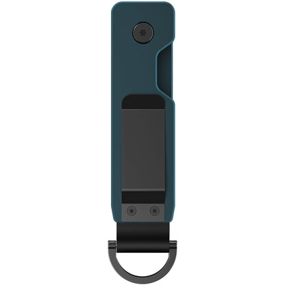 TUXON Key Organizer For Men - Compact Metal Key Holder | Minimalist Innovative Keyholder | Smart Keychain Secures 1-5 Keys (BLUE)