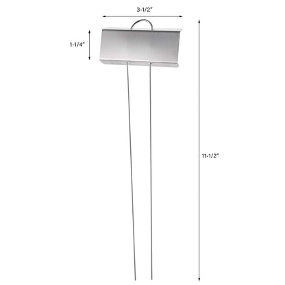 Foraineam 30 Pack 11.5 inch Stainless Steel Garden Markers Weatherproof Metal Plant Labels Large Planting Seedling Stake Signs